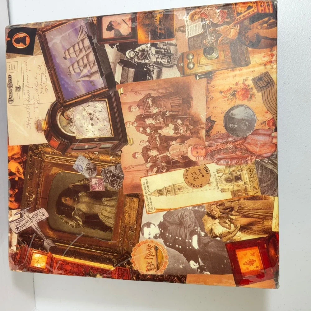 Vintage Collage Photo Album Scrapbook Binder Memory Book Collection 1910 ART